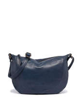 Cross Body Tas Cow Leder Basilic pepper Blauw cow BCOW43