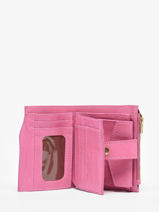 Portemonnee Pop Leder Basilic pepper Roze pop BPOC94-vue-porte