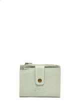 Porte-monnaie Porte-cartes Cuir Basilic pepper Vert cow BCOW94