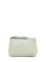 Porte-monnaie Cuir Basilic pepper Vert cow BCOW93