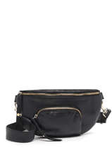 Sac Banane Pop Cuir Basilic pepper Noir pop BPOC54