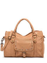 Sac Port Main Stone Cuir Basilic pepper Marron stone BSTN22