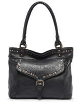 Sac Port paule Stone Cuir Basilic pepper Noir stone BSTN01