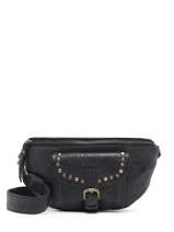 Sac Banane Stone Cuir Basilic pepper Noir stone BSTN54