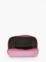 Portefeuille Caviar Cuir Milano Rose caviar CA19043-vue-porte