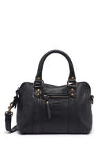 Sac Bandoulire Cow Cuir Basilic pepper Noir cow BCOW57