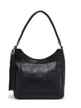 Sac Port paule Cow Cuir Basilic pepper Noir cow BCOW52