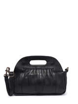 Sac Bandoulire Cow Cuir Basilic pepper Noir cow BCOW51