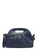 Sac Bandoulire Cow Cuir Basilic pepper Bleu cow BCOW51