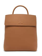 Sac  Dos Cassandra Cuir Nathan baume Marron nathan 22