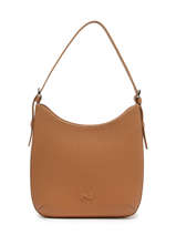 Sac Port� �paule Rumba Cuir Nathan baume Marron nathan 53