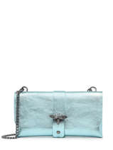 Sac Bandoulire Nine Cuir Milano Bleu nine NI22111N