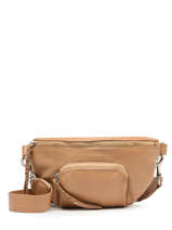 Sac Banane Pop Cuir Basilic pepper Marron pop BPOC54