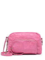 Cross Body Tas Pop Leder Basilic pepper Roze pop - 00BPOC45