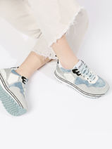 Sneakers Maxi Wonder 01 Liu jo Blauw women BA3013TX-vue-porte