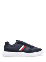 Sneakers En Cuir Tommy hilfiger Bleu men 4427DW5