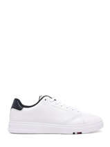 Sneakers Uit Leder Tommy hilfiger Wit men 2830514