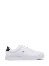 Sneakers Uit Leder Tommy hilfiger Wit women 69650K9