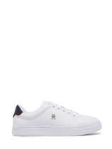 Sneakers Uit Leder Tommy hilfiger Wit women 2830514