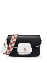 Sac Bandoulire Bicolore Lulu castagnette Noir bicolore TALLULAH