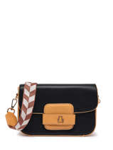 Sac Bandoulire Bicolore Bicolore Lulu castagnette Noir bicolore TALLULAH