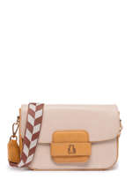 Cross Body Tas Bicolore Lulu castagnette Geel bicolore TALLULAH