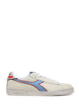 Sneakers Game Low Icona Uit Leder Diadora Wit men EL20693A