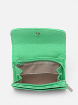 Portemonnee Foulonn Pia Leder Lancaster Groen foulonne pm 20-vue-porte