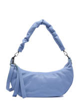 Sac Port paule Caviar Cuir Milano Bleu caviar CA22118