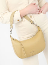 Sac Port paule Soft David jones Jaune soft 1-vue-porte