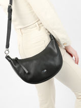 Cross Body Tas Cross David jones Zwart cross CM6487-vue-porte