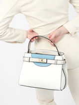Sac Port Main Venisia Ted lapidus Blanc venisia TLMM6912-vue-porte