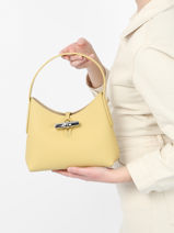 Longchamp Roseau Besace Jaune-vue-porte