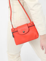 Longchamp Le pliage xtra Sac port travers Orange-vue-porte