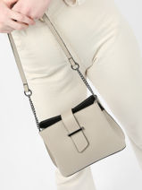 Sac Bandoulire Caviar Cuir Milano Beige caviar CA19112-vue-porte