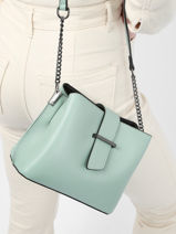 Cross Body Tas Caviar Leder Milano Groen caviar CA19112-vue-porte