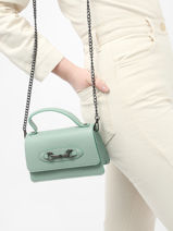 Sac Bandoulire Caviar Cuir Milano Vert caviar CA22115-vue-porte