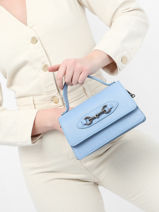 Cross Body Tas Caviar Leder Milano Blauw caviar CA22115-vue-porte