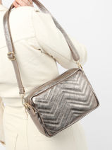 Cross Body Tas Nine Leder Milano Bruin nine NI1911LN-vue-porte
