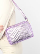 Cross Body Tas Nine Leder Milano Roze nine NI1911LN-vue-porte