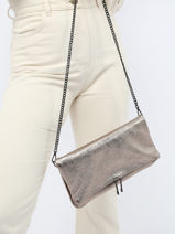 Cross Body Tas Nine Leder Milano Bruin nine NI22112N-vue-porte