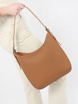 Sac Port paule Rumba Cuir Nathan baume Marron nathan 53-vue-porte