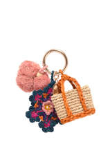 Sleutelhanger Dahlia Raffia Vanessa bruno Beige charms 96V42937