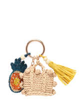 Sleutelhanger Ananas Raffia Vanessa bruno Veelkleurig charms 01332503