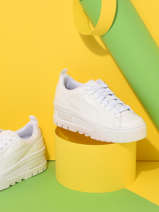 Sneakers Mayze Wedge Uit Leder Puma Wit women 38627304