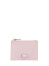 Porte-cartes Zipp L Ninon Cuir Lancel Rose ninon A10537