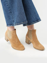 Boots En Cuir Tamaris Marron women 20-vue-porte
