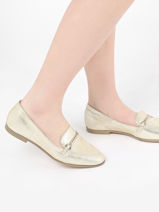 Mocassins En Cuir Tamaris Or women 20-vue-porte