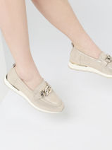 Mocassins En Cuir Tamaris Beige women 30-vue-porte