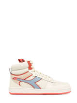 Sneakers Magic Mid Label Uit Leder Diadora Wit women 92921050